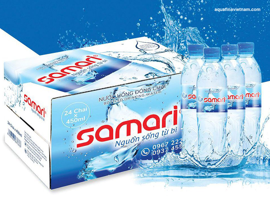 Nước tinh khiết Aquafina và Samari có gì khác biệt?